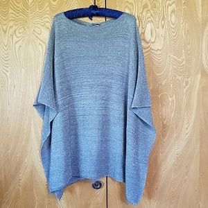 Metallic Woven poncho
